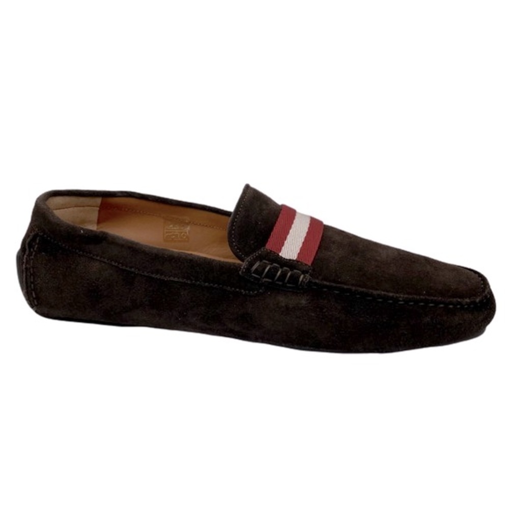NWOB Bally Walter Brown Suede Driving Loafers - Sz 11.5
